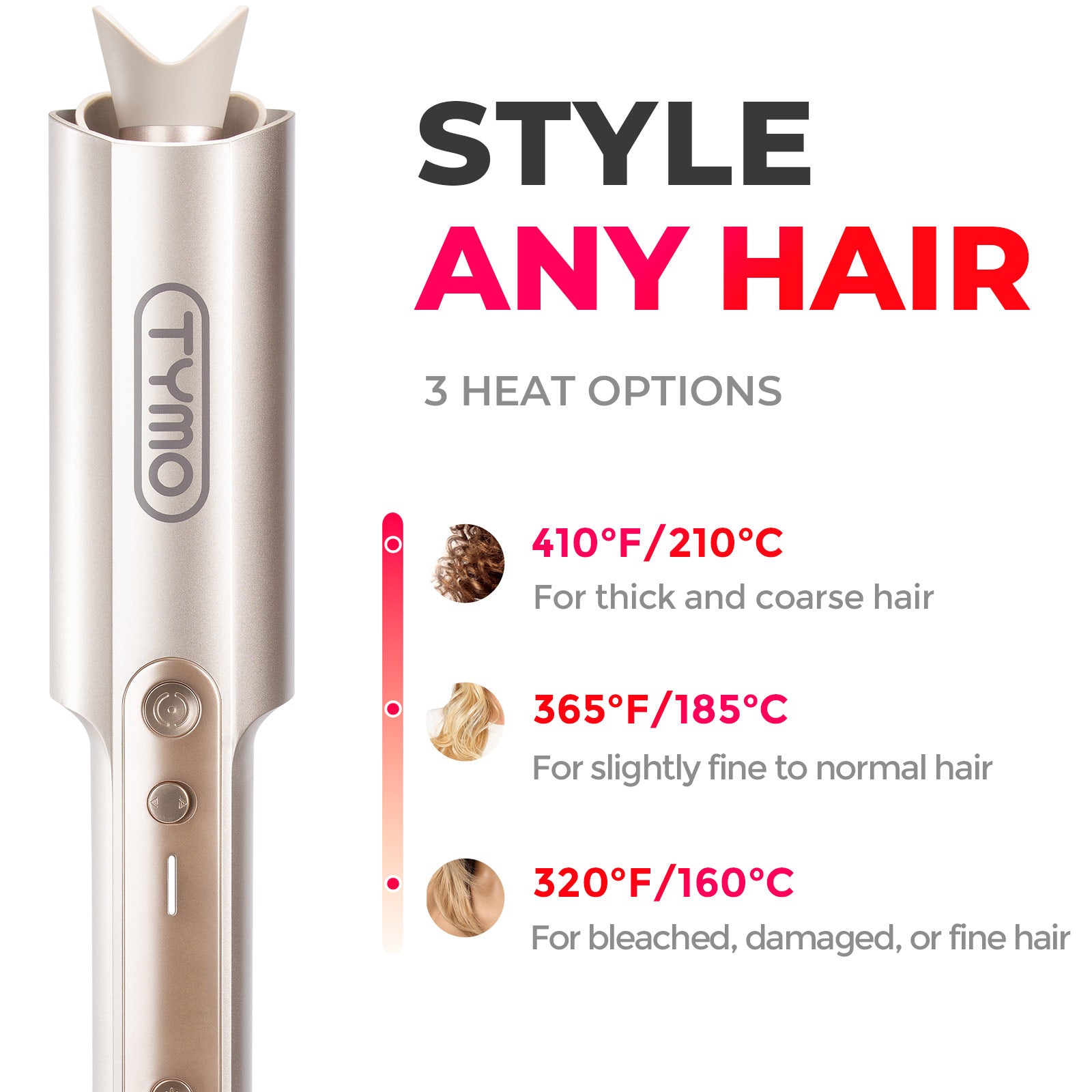 TYMO CURLGOPRO PLUS GOLD